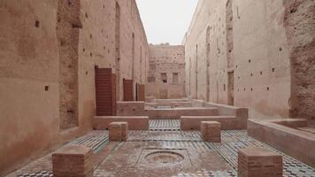 Marrakesh, Morocco - December 7, 2023 - El Badi Ruined Palace Moroccan Architecture and Culture Built in 1578 video