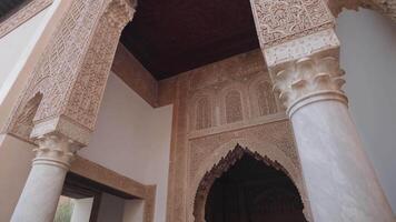 Marrakesh, Morocco - December 7, 2023 - Bahia Palace Palais Bahia - a Sprawling Complex of Gardens, Courtyards, and Rooms with Impressive Moroccan Architecture and Design video