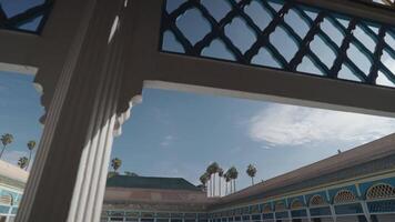 Marrakesh, Morocco - December 7, 2023 - Bahia Palace Palais Bahia - a Sprawling Complex of Gardens, Courtyards, and Rooms with Impressive Moroccan Architecture and Design video
