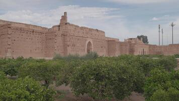 Marrakesh, Morocco - December 7, 2023 - El Badi Ruined Palace Moroccan Architecture and Culture Built in 1578 video