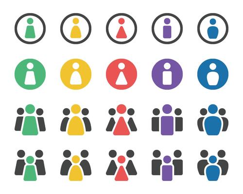 people icon set