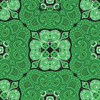 Arabic floral abstract seamless ethnic pattern vector