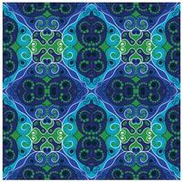 blue abstract seamless kitenge background design vector