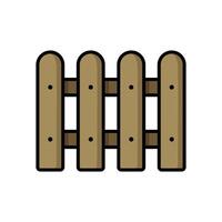 wood fence icon design template simple and clean vector