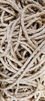 tangled strings with abstract shapes photo