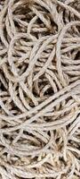 tangled strings with abstract shapes photo
