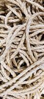 tangled strings with abstract shapes photo