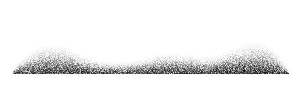 Grainy noise wave pattern. Dots wave with black gradient isolated. Abstract noise grain wave with dotted halftone. vector