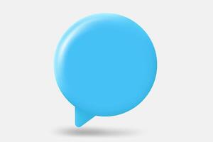 Speech bubbles with copy space. 3d illustration vector