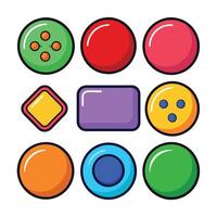 Modern Web button collection for web site. Web design elements for UI designer vector