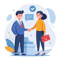 Human Resources management illustration template for UI designer vector