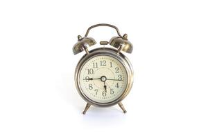 Alarm clock isolated on white background included clipping path. photo