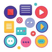Modern Web button collection for web site. Web design elements for UI designer vector