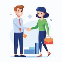 Human Resources management illustration template for UI designer vector