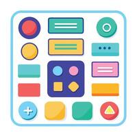 Modern Web button collection for web site. Web design elements for UI designer vector