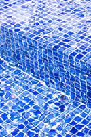 macro photography of the water surface in the pool highlighting textures photo