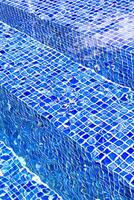 macro photography of the water surface in the pool highlighting textures photo