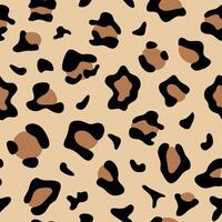 Leopard Skin Print Seamless Pattern vector