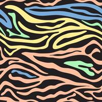 Zebra Skin Print Seamless Pattern vector