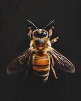 High-Resolution Close-Up Images of Various Insects on Black Background photo