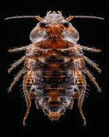 High-Resolution Close-Up Images of Various Insects on Black Background photo