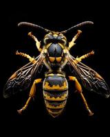 High-Resolution Close-Up Images of Various Insects on Black Background photo