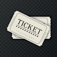 Two abstract tickets template design on dark background vector