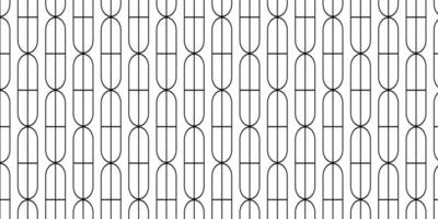 Black Line Geometric shape on white Background Pattern vector