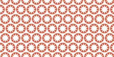Red and White Starburst Circle Pattern vector