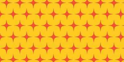 Retro Red Star Seamless Pattern vector