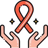 aids illustration, icon or symbol vector