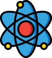 atom illustration, icon or symbol vector