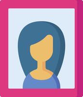 portrait illustration, icon or symbol vector