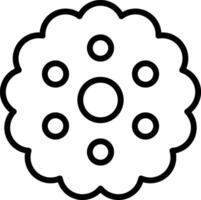 biscuit illustration, icon or symbol.eps vector