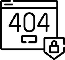 404 error illustration, icon or symbol.eps vector
