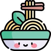 ramen illustration, icon or symbol vector