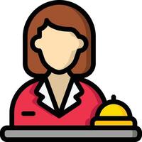 receptionist illustration, icon or symbol vector