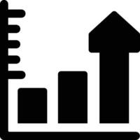 bar chart illustration, icon or symbol vector