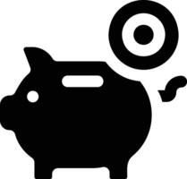 piggy bank illustration, icon or symbol vector