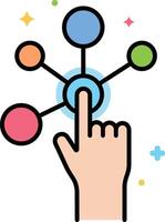 interactivity illustration, icon or symbol vector