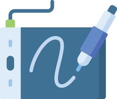drawing tablet illustration, icon or symbol vector