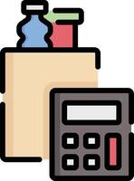 calculator illustration, icon or symbol vector