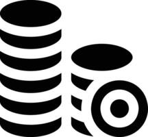 coins illustration, icon or symbol vector