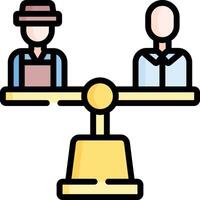 equality illustration, icon or symbol vector