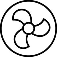 fan illustration, icon or symbol vector