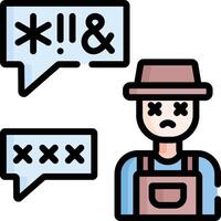 discrimination illustration, icon or symbol vector