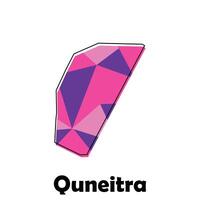 Map City of Quneitra polygon geometric design, suitable for your company with outline design template vector