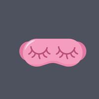 pink blind fold in flat design. vector
