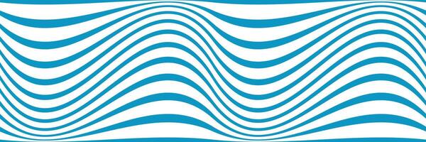 Abstract waves seamless pattern. Swirl lines background, blue dynamic stripes vector
