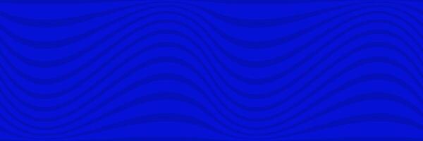 Abstract waves seamless pattern. Blue dynamic stripes on blue background vector